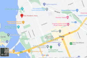Karta över Vasa centrum